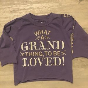 Peek “what a grand thing to be loved” baby shirt
